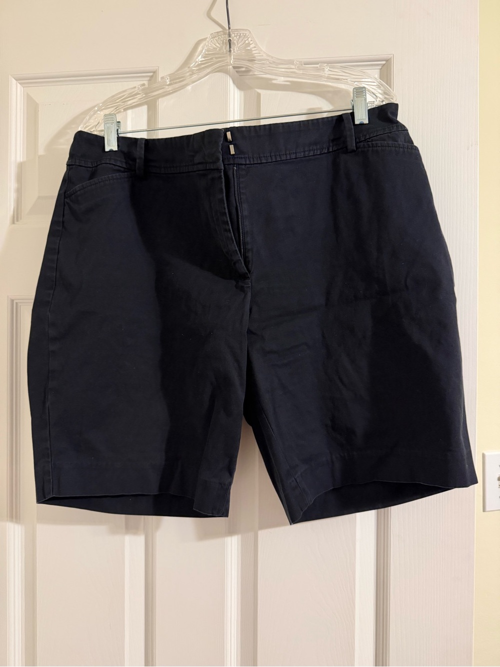 Talbots Navy Cotton Bermuda Shorts
